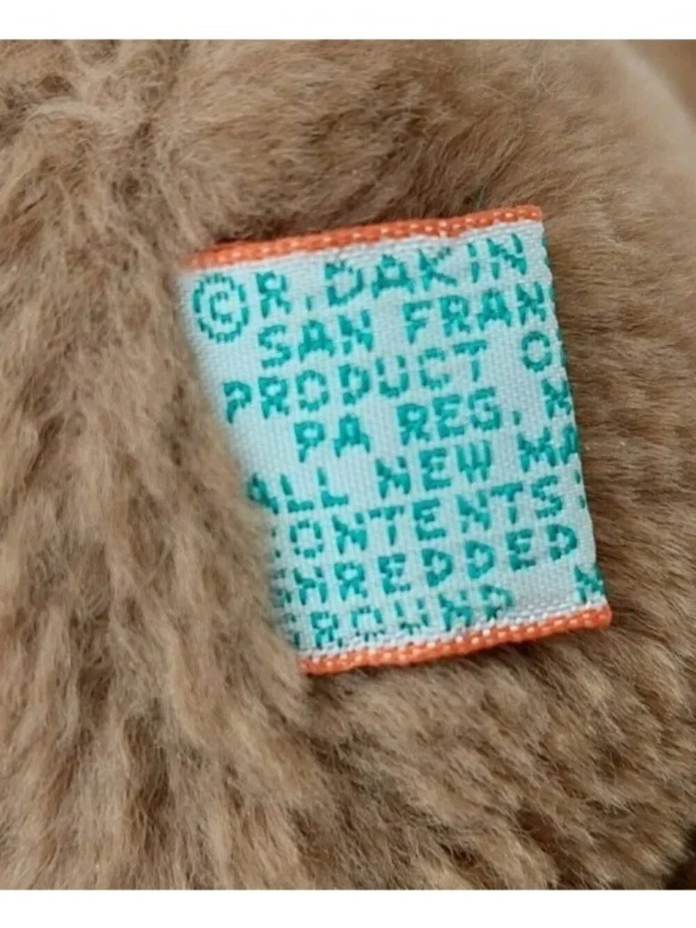 Dakin Bear Teddy Bear Plush Ground Nutshell 6